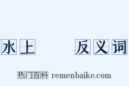 水上飛機反义词是什么意思的图片